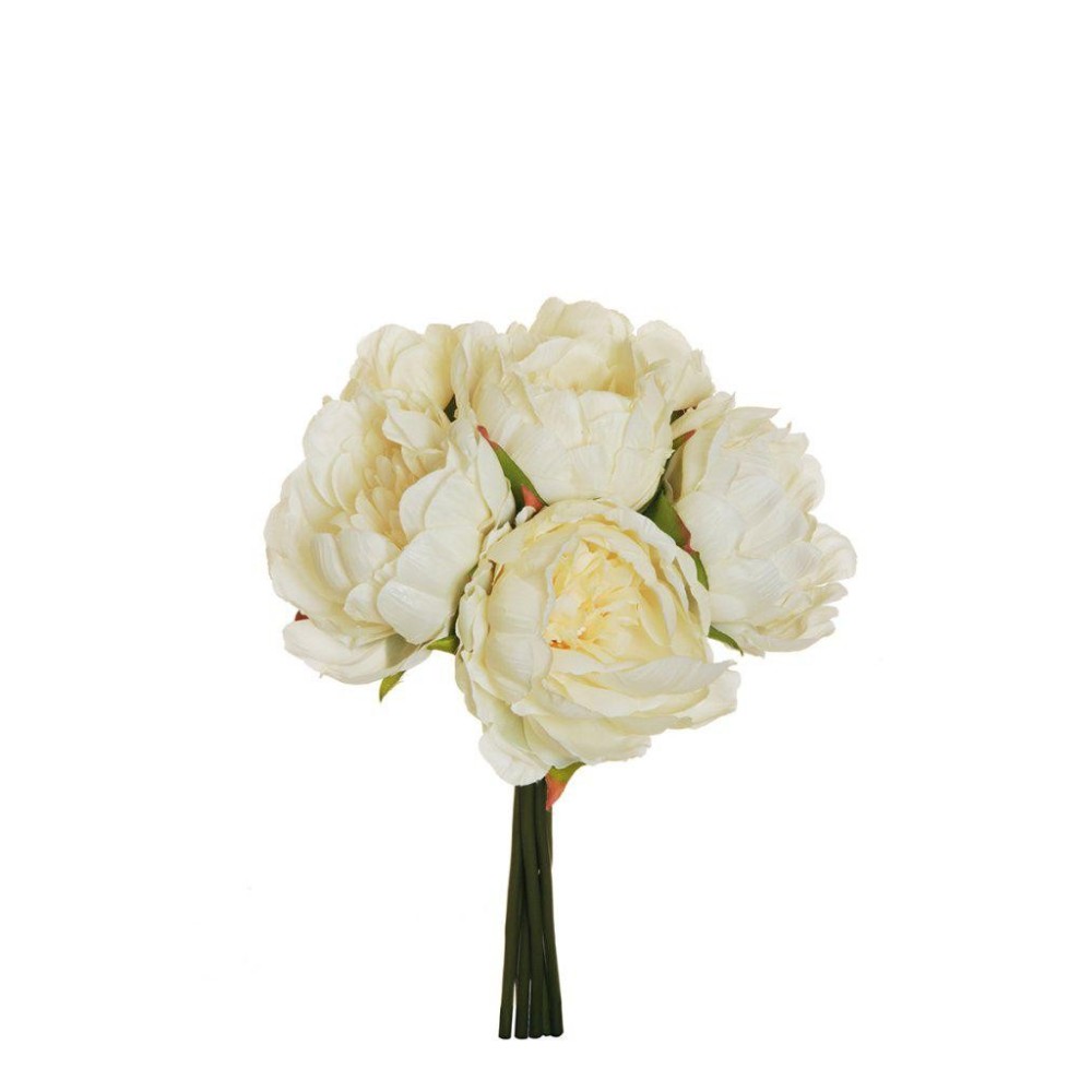 PEONY BUNDLE X6 CREAM 29CM